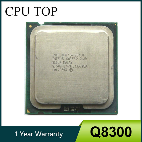 Core 2 Quad Q8300 Processor 2.5GHz 4MB 1333MHz Socket 775 cpu ► Photo 1/2