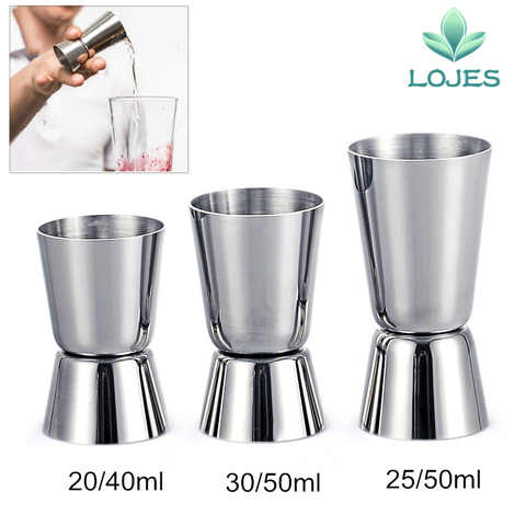 Stainless Steel Cocktail Measuring Jigger Double Jigger Measure Shot Drink Spirit Measure Cup Bar Accessories  Bar Tools ► Photo 1/6