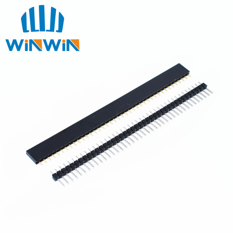 10pcs 1x40 Pin 2.54mm Single Row Female + 10pcs 1x40 Male Pin Header connector ► Photo 1/1