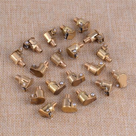 20Pcs M6x1mm Metric Male Thread Brass Plated Zinc Alloy Grease Oil Cup Oiler Spring Flip Cap Port  Cover Fit For Hit Miss Engine ► Photo 1/3