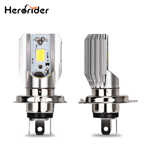 Herorider 12v Hs1 h4 Led Motorcycle Scooter Light Bulb White 6000k Motorbike H4 Led Headlight Motorcycle Hs1 H4 Moped Light Bulb ► Photo 1/1