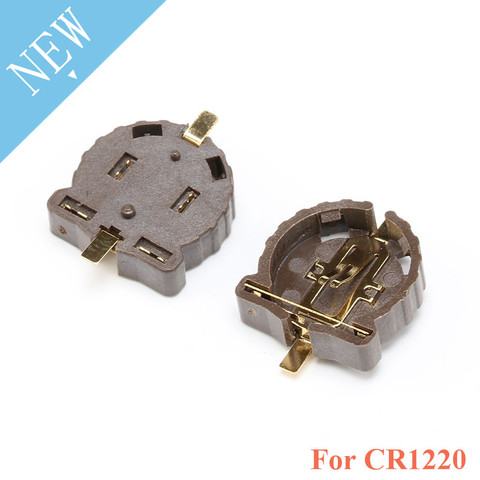20pcs/LOT CR1220 button battery holder 3V button battery holder SMD package plating temperature ► Photo 1/4