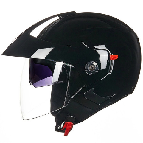 Motorcycle Helmet Open Face Dual Lens Visors Moto Helmet Electric Bicycle Helmet Men Women Summer Scooter Motorbike Helmet S XXL ► Photo 1/6