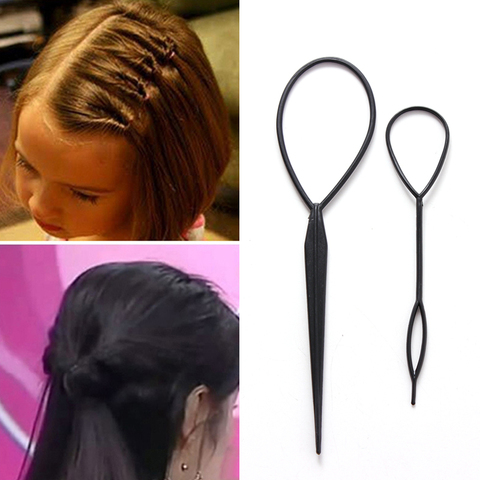 2PCS/Lot Fashion Colorful DIY Hair Styling Headbands For Girls Hair Pin Disk Pull Pins Hair Bands Headwear Kids Hair Accessories ► Photo 1/6