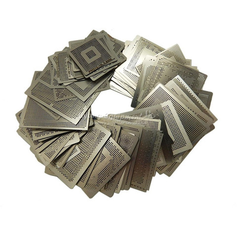 47pcs/set Direct Heat Reballing Universal Directly Stencils For Game Console PS3 CPU PS4 GPU XBOX CXD WII ► Photo 1/3
