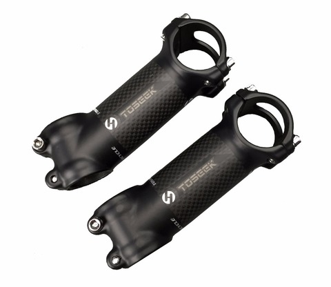 TOSEEK Carbon+Alloy 17/6 Degree Road MTB mountain Bicycle Stem Rack bike Stems Cycling Parts 31.8 x 60/70/80/90/100/110/120mm ► Photo 1/4