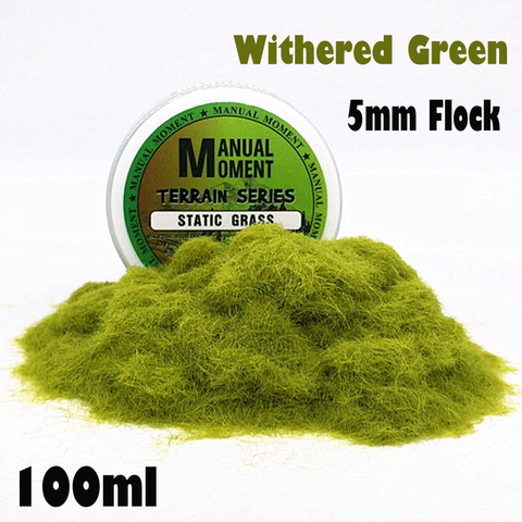 Miniature Scene Model Materia Withered Green Turf Flock Lawn Nylon Grass Powder STATIC GRASS 5MM Modeling Hobby Craft  Accessory ► Photo 1/1