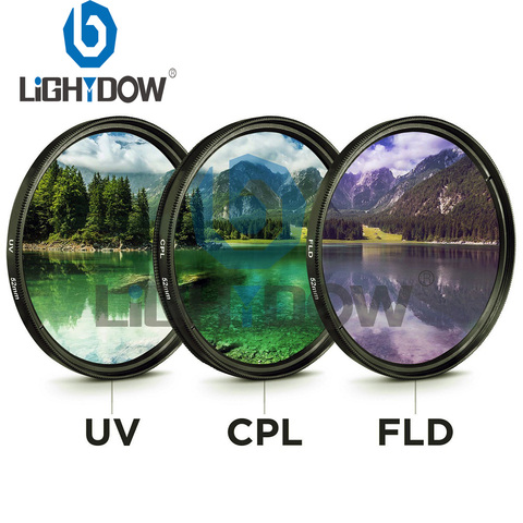 49MM 52MM 55MM 58MM 62MM 67MM 72MM 77MM UV+CPL+FLD 3 in 1 Lens Filter Set with Bag for Cannon Nikon Sony Pentax Camera Lens ► Photo 1/6