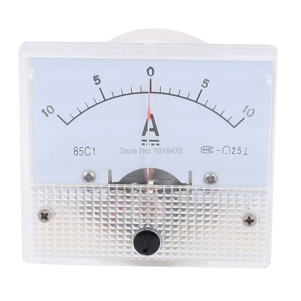 DC 0-20A Analog Amp Meter Ammeter Current Panel Ampere Meter 85C1 Class 2.5 