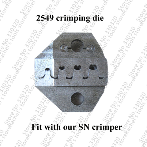 2549 crimping die for SN pin crimping tool 2.54mm 3.96mm 28-18awg XH2.54 Dupont Terminals and connectors ► Photo 1/1