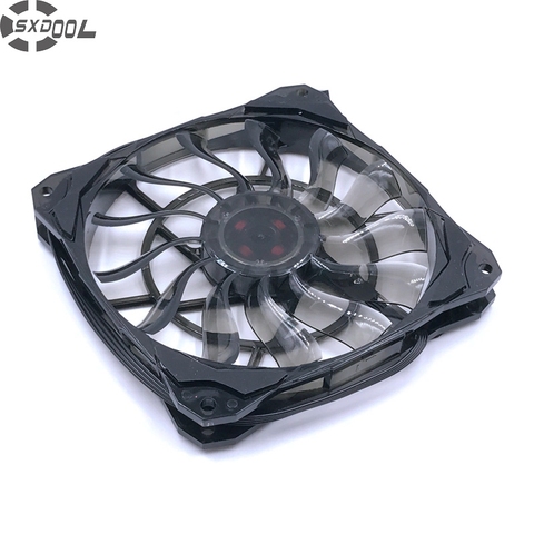 SXDOOL Slim 15mm Thickness, quiet computer fans, Big Airflow of 53.6CFM 120mm PWM Controlled Fan With De-vibration Rubber ► Photo 1/2