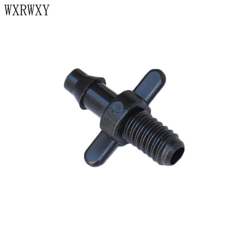Threaded connector 4/7 mm barbed joint drip irrigation 4/7 hose  misting fittings plastic hose barb 1/4