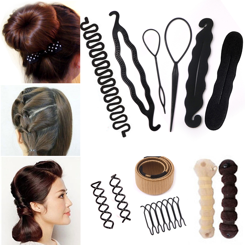 32 Styles Hair Styling Clip Stick Magic Sponge Bun Maker Braid Tool Hair  Clip Hair Accessories for Women Girls Headwear Headband - Price history &  Review | AliExpress Seller - 100% Store 