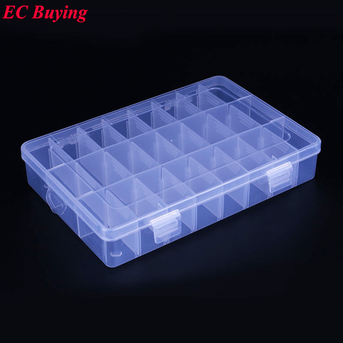 1 pcs New Arrival 24 Cells SMD SMT IC Electronic Component Mini Storage Box and Practical Jewelry Storaged Case 200*150*40 mm ► Photo 1/4