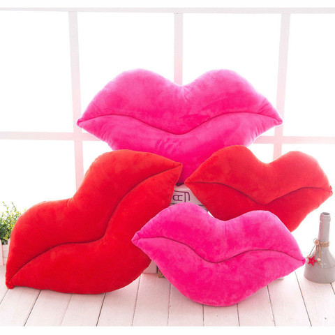 30cm Creative Pink Red Lips Shape Cushion Home Decorative Throw Pillow Sofa Waist Cushion Home Textile Cushion ► Photo 1/6