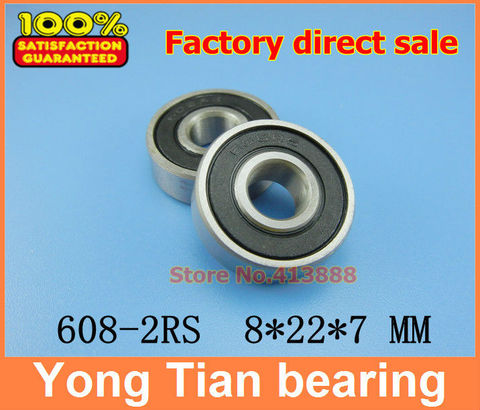 (1pcs) High quality deep groove ball bearing double rubber sealing cover 608-2RS  mm ► Photo 1/1