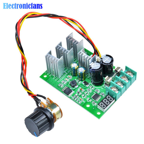 DC6-60V 30A PWM Motor Speed Controller Module Dimmer Current Regulator With Display ► Photo 1/6