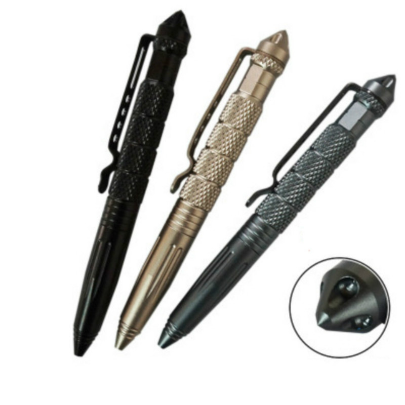 Portable Multi-function Pen Glass Breaker Pens Refill Pen Multipurpose Office