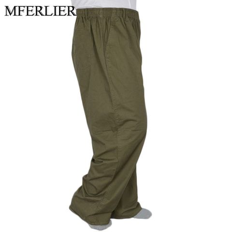 MFERLIER Spring Summer pants men 11XL 12XL 13XL waist 160cm Plus size Loose trousers men ► Photo 1/6
