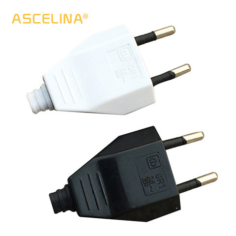 European conector Plug wire plastic enclosure box for electronic core copper foot power line plug Power Adapter switch ASCELINA ► Photo 1/6