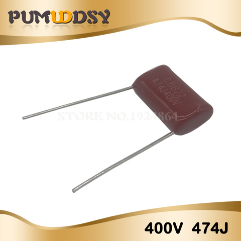 10PCS 400V474J 0.47UF Pitch 15mm 470NF 400V 474 CBB Polypropylene film capacitor ► Photo 1/2