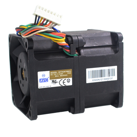 1pcs New 6076 6CM 60mm high speed car booster violent fan 12V 3A DFTA0676B2U 60*60*76mm ► Photo 1/5