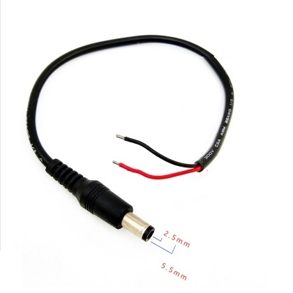 20pcs 5.5x2.5 mm DC Power cable Male plug socket rating 3.0A 12V Cable Adapter cord ► Photo 1/1