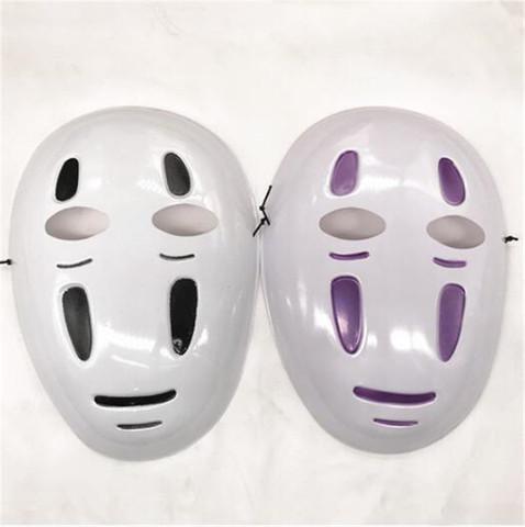 Kaonashi style Spirited Away No-Face Mask Faceless Cosplay helmet fancy Anime Halloween party Costume japanese masks Toys A624 ► Photo 1/4
