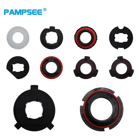 PAMPSEE 2PC H1 H3 H4 H7 H8 H9 H11 H13 9004 9005 9006 9007 880 Adapter Holder Base Sockets Retainer for S2 Car LED Headlight Bulb ► Photo 1/6