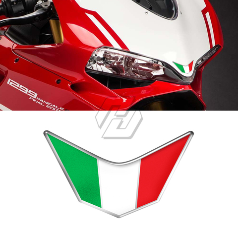 3D Resin Motorcycle Front Fairing Decals Italy Sticker Case for Ducati 959 969 1199 1299 PANIGALE V4 S R SUPERSPORT ► Photo 1/5