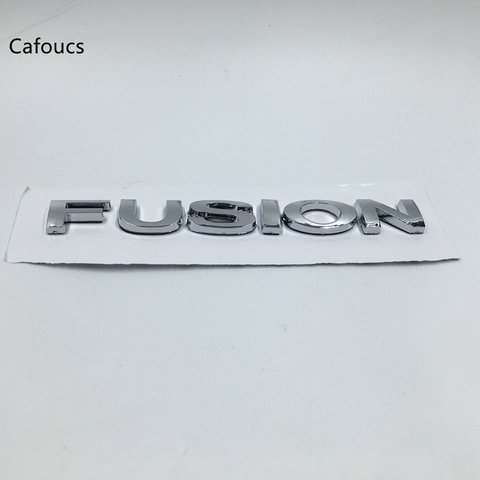 Cafoucs For Ford Fusion Chrome FUSION Rear Trunk Lid Nameplate Emblem ► Photo 1/4