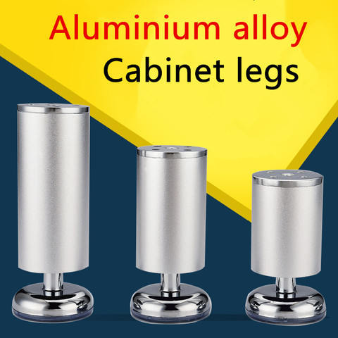 1PC 6cm-30cm Furniture Legs High-quality aluminum alloy cabinet legs sofa leg with silicon base height adjustable 0.5cm ► Photo 1/4