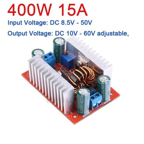 400W 15A DC-DC Boost Converter Constant Current Power Supply 12V 15V 19V 24V 36V 48V LED Driver Voltage battery charging Module ► Photo 1/1