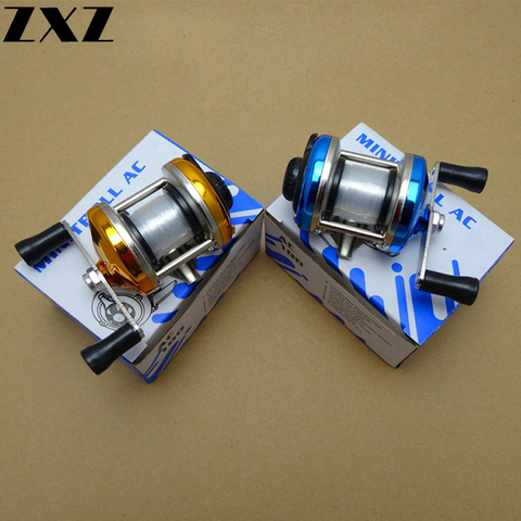 New Mini 5.2:1 Ice Fishing Reels Metal Right Left Hand Bait Reel Casting Spinning Wheel Beach Accessories With Fishing Line T4 ► Photo 1/6