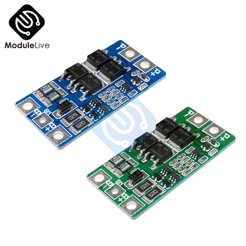 2S 2 Serial 10A 8.4V 7.4V 18650 Lipo Li-ion Lithium Charger Protection Board Module BMS PCM 2 Cell Pack Balance Function ► Photo 1/6