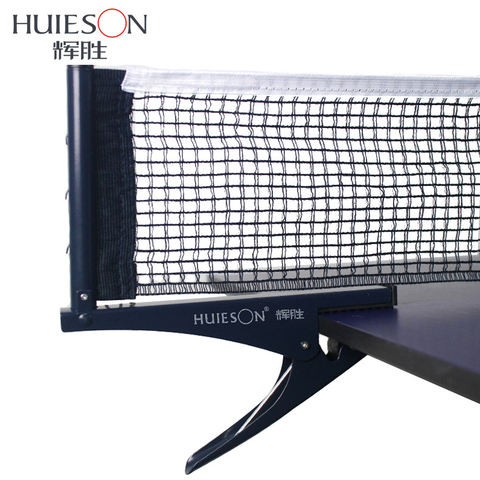 Huieson 1 Set Professional Standard Table Tennis Mesh Net Ping Pong Table Net Rack Kit Table Tennis Accessories Clamp Types ► Photo 1/6