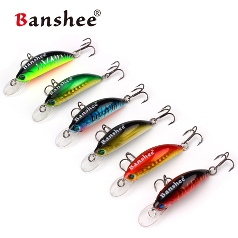 Banshee 45mm 4.7g Floating Fishing Lures for Trout Bass Small Shallow Diving Crankbait Hard Artificial Bait ► Photo 1/6