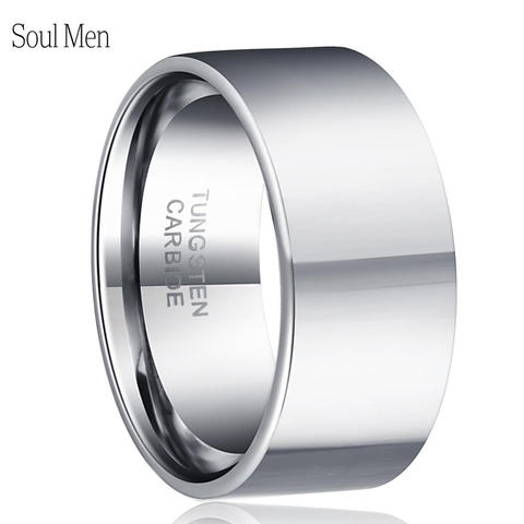 Dropshipping Custom Laser Name Anniversary Date Tungsten Wedding Band 11mm Big Rings for Men Male Personalize Jewelry Size 7-13 ► Photo 1/4
