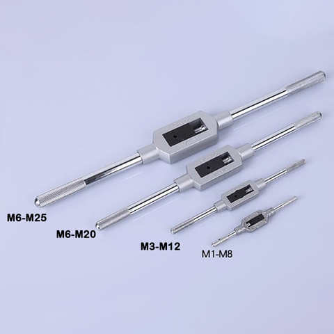 Adjustable Hand Tap Wrench Spanner Holder M1-M25 Thread Metric Handle Tapping Reamer Tool Accessories Taps and Die 4 Type Choose ► Photo 1/5