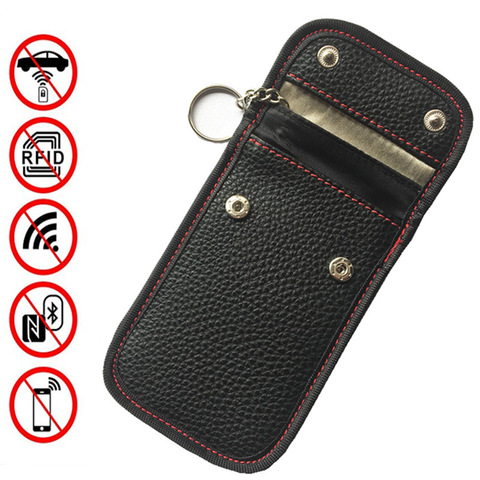 RFID Signal Blocking Bag for Key Fob Car Anti-Theft Pouch Anti-Hacking Case Blocker RFID Key Fob Protector for Car Key Fobs ► Photo 1/6