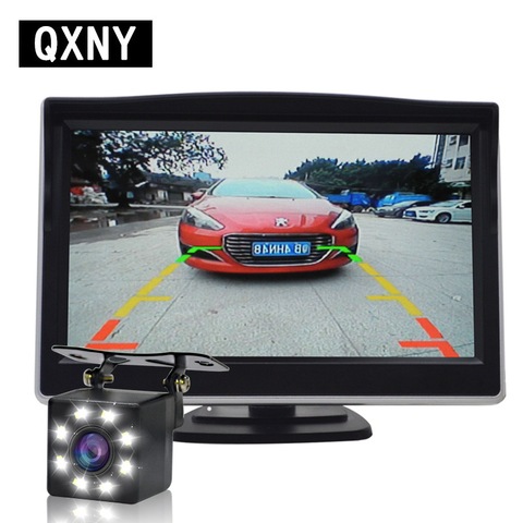 parking reverse backup rear view camera with night vision 8 LED universal vehicle license plate car camera rearview camera ► Photo 1/6