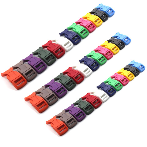 16mm~25mm Color Plastic Contoured Side Release Buckles For Paracord Bracelet Backpacks shoes Bags Cat Dog Collar DIY Accessorie ► Photo 1/5