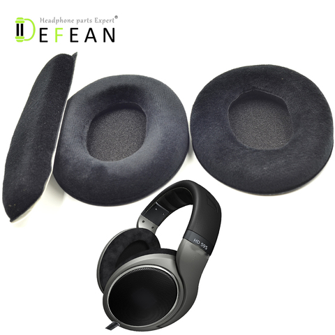 Defean Replacement Ear Pads Cushion & headband cover For sennheiser HD515 HD555 HD595 HD518 HD558 Headphones ► Photo 1/6