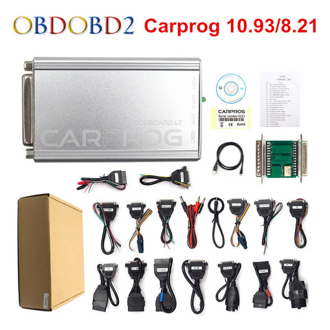 CARPROG V10.0.5 / V8.21 Programmer Auto Repair Airbag Reset Tools Car Prog 10.93 ECU Chip Tuning Full 21 Adapters Free Ship ► Photo 1/6