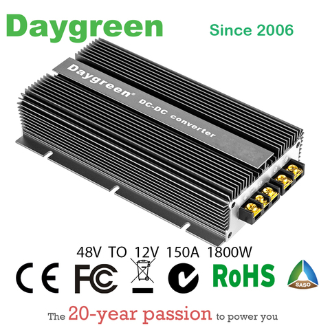Waterproof 2022 Newest 48V TO 12V 150A 1800W DC DC Step Down Converter High Efficiency Regulator Reducer For Automotive ► Photo 1/1