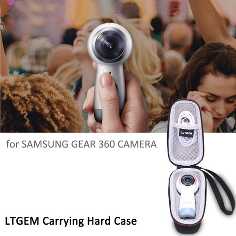 LTGEM EVA Hard Case for Samsung Gear 360 SM-R210 (2017 Edition) Spherical Cam 360 Degree 4K Camera - Camera Protective Carrying ► Photo 1/6