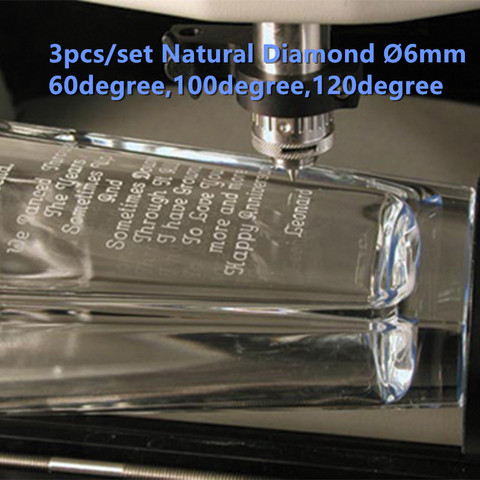Talentool  Free Shipping 3pcs/set  Natural Diamond Drag Engraver Bit for Engraving on Stone Glass Metal ► Photo 1/5