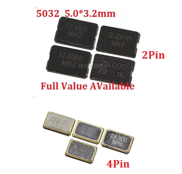 20PCS 12 M 12.000 M 12 MHz 12.000 MHz passive crystal 3225 3.2mm×2.5mm SMD-4PIN