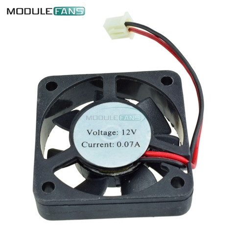 2Pcs Black 2 Pin 12V 40mm x 10mm 4010 Brushless DC Fan PC Cooling Cooler Fan For Arduino Raspberry Pi Reprap Ramps 3D Printer ► Photo 1/5