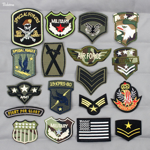 Tactical Troops Army Patches for Clothes Embroidered Iron On Military Badges Air Force DIY Decorative Applique ► Photo 1/6